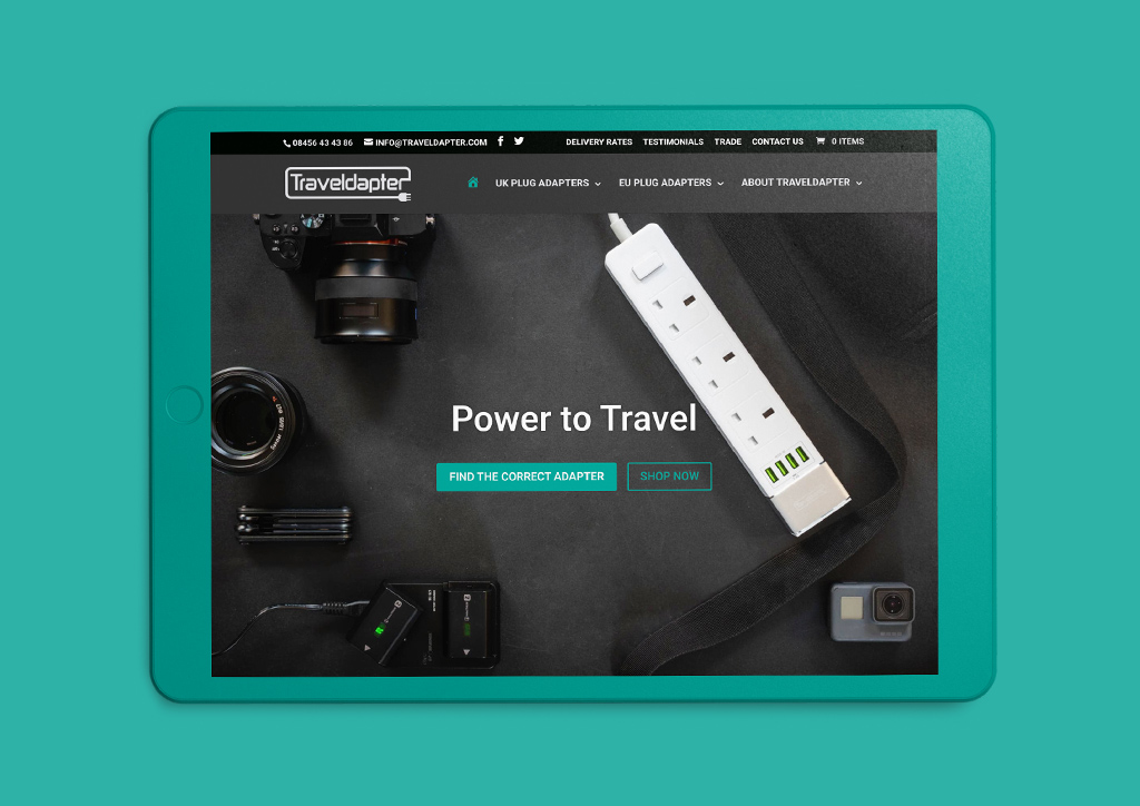 Traveldapter Web Design